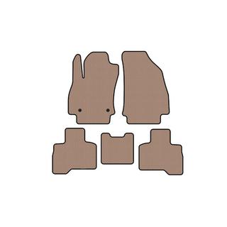 Rubber Floor Mats Carsuit (For Qubo 2008-2016, Beige) Fiat Fiorino/Qubo 2008-2024 photo 1