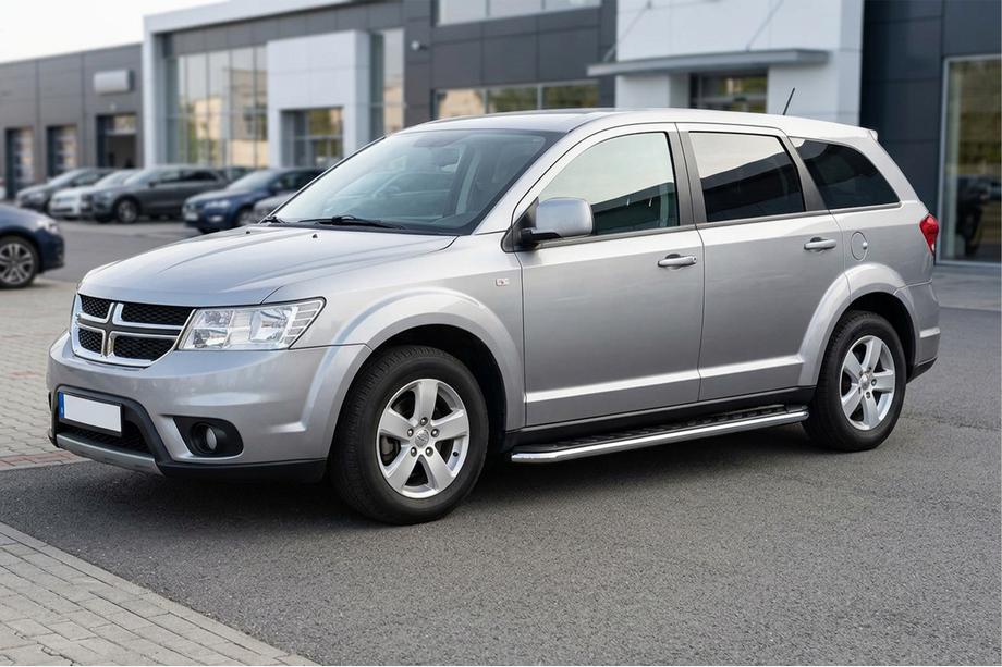 Dodge Journey 2008-2020 Side Steps Maydos V1 (2 pcs, Aluminum & Stainless Steel) Image
