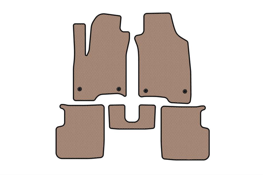 Fiat Panda 2011-2023 Rubber Floor Mats Carsuit (Beige) Image