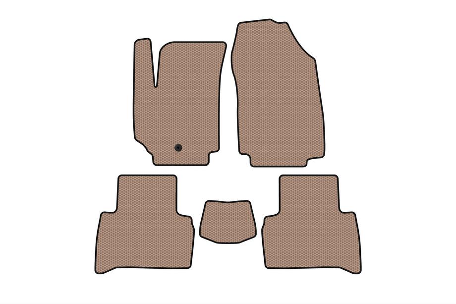 Fiat Croma 2005-2010 Rubber floor mats Carsuit (2007-2010, SW, beige) Image