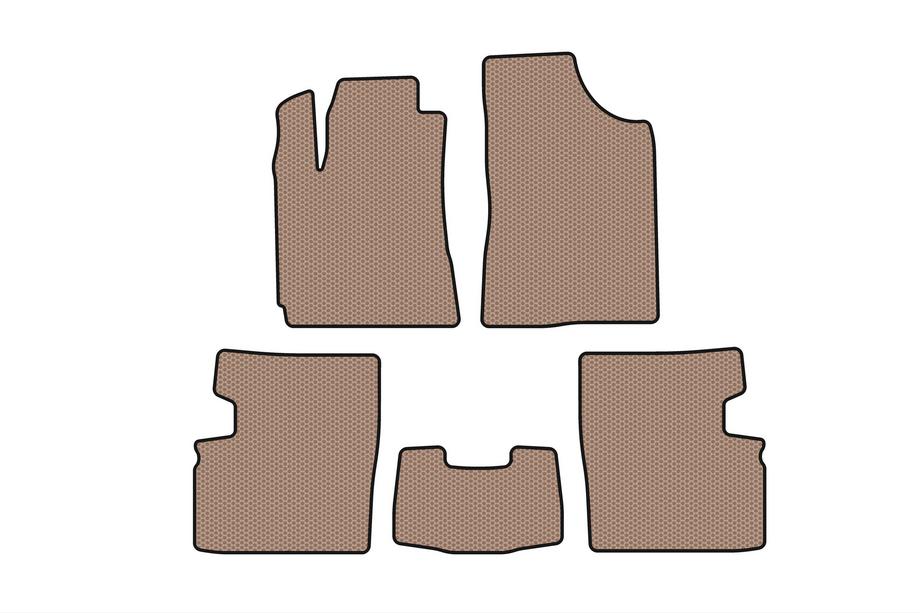 Geely Emgrand EC7 2009- Rubber floor mats Carsuit (2009-2014, HB, 5-door, beige) Image