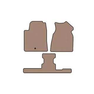 Rubber floor mats Carsuit (1+3 row, 2013-2017, beige)