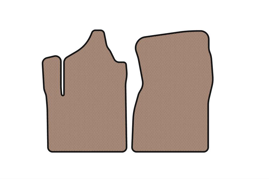 GMC Sierra 2013-2019 Rubber Floor Mats Carsuit (Beige) Image