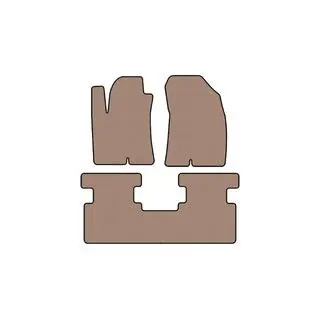 Rubber Floor Mats Carsuit (2WD, Beige)