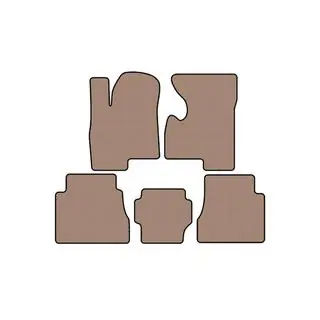 Rubber Floor Mats Carsuit (Beige) Hummer H2 2002-2009 photo 1