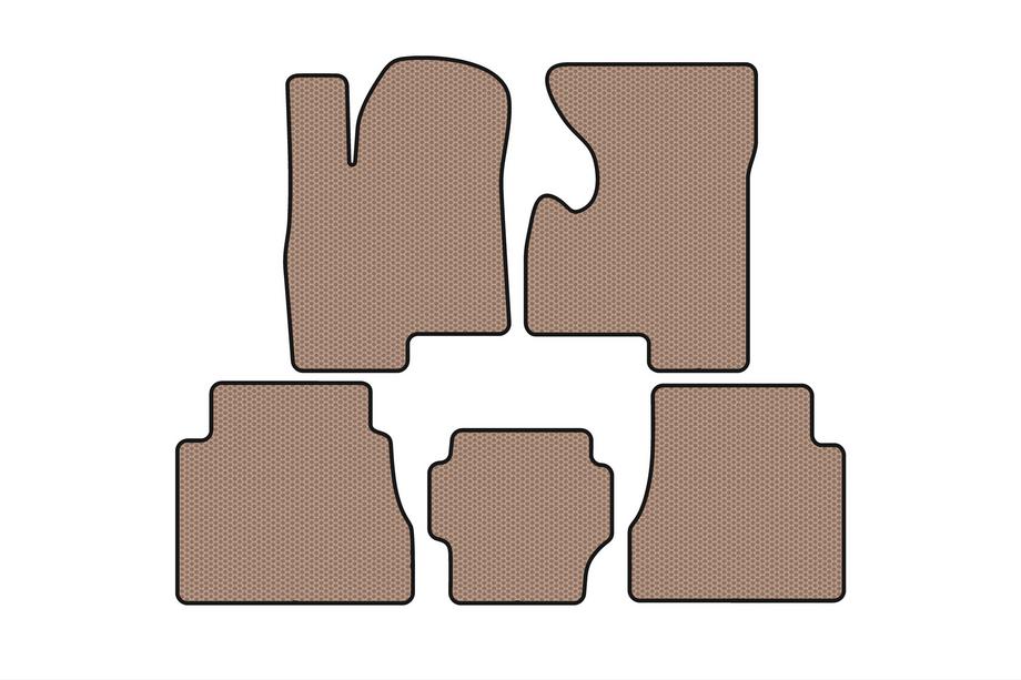 Hummer H2 2002-2009 Rubber Floor Mats Carsuit (Beige) Image