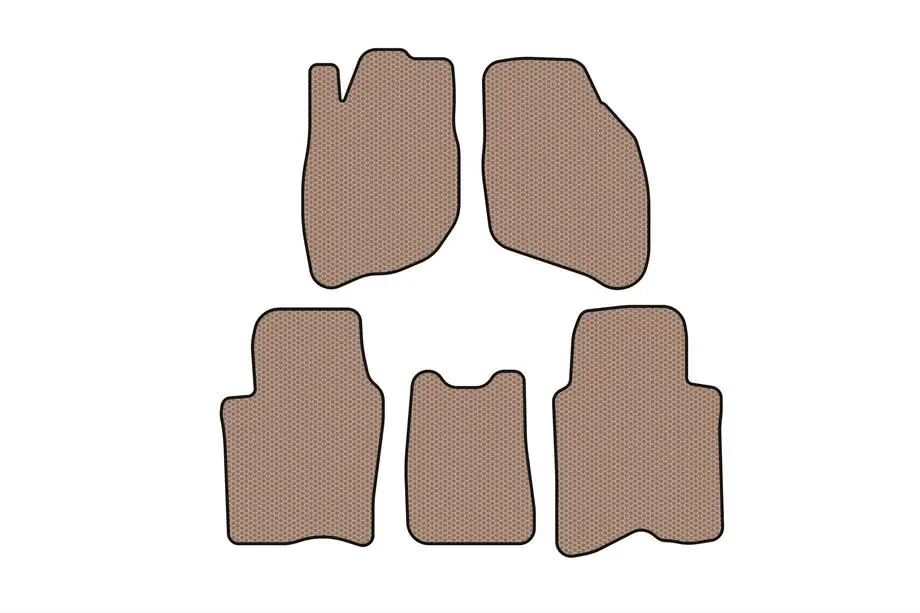 Honda City 2002-2008 Rubber floor mats Carsuit (SD, beige) Image