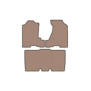 Rubber Floor Mats Carsuit (Beige)
