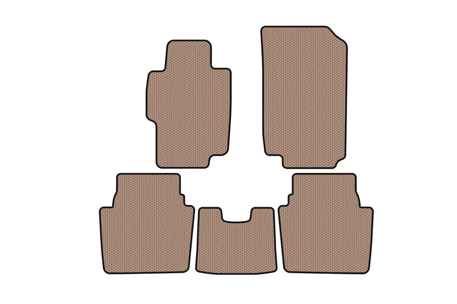 Honda Accord VII 2002-2007 Rubber floor mats Carsuit (SD, beige) Image