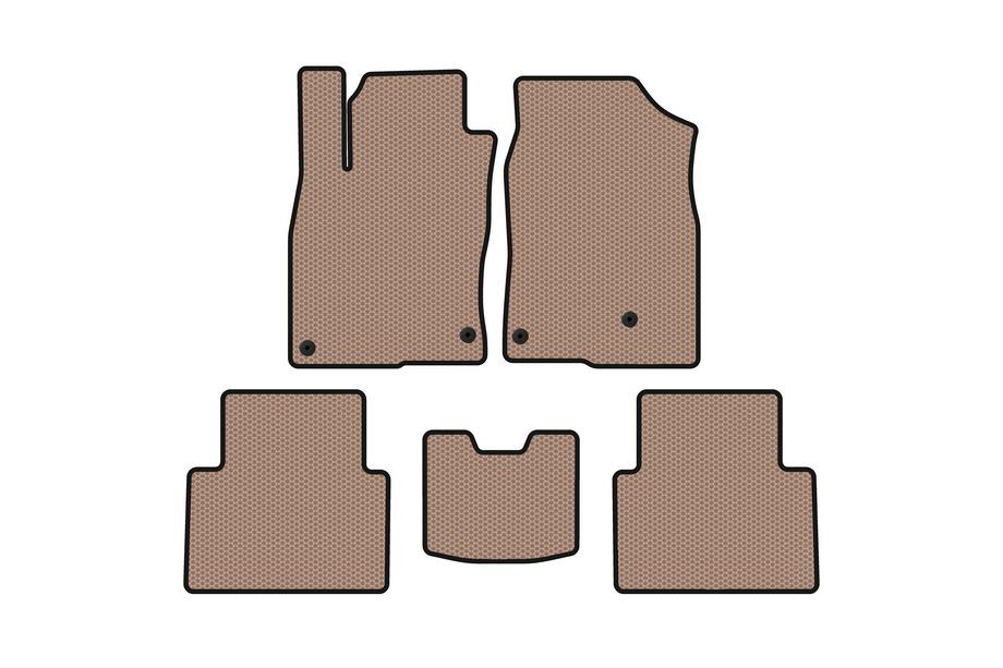 Honda Civic Sedan X 2016-2021 Rubber floor mats Carsuit (SD, beige) Image