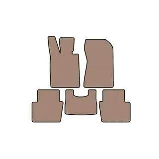 Rubber Floor Mats Carsuit (Beige)