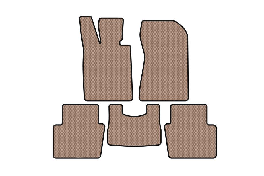 Honda Legend 2004-2012 Rubber Floor Mats Carsuit (Beige) Image