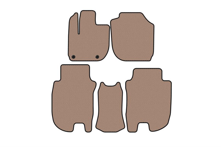 Honda HR-V 2014-2021 Rubber Floor Mats Carsuit (Beige) Image