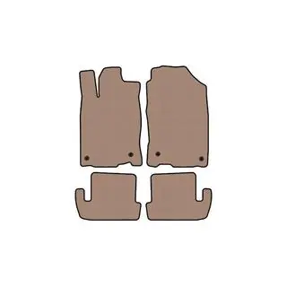 Rubber Floor Mats Carsuit (Beige)