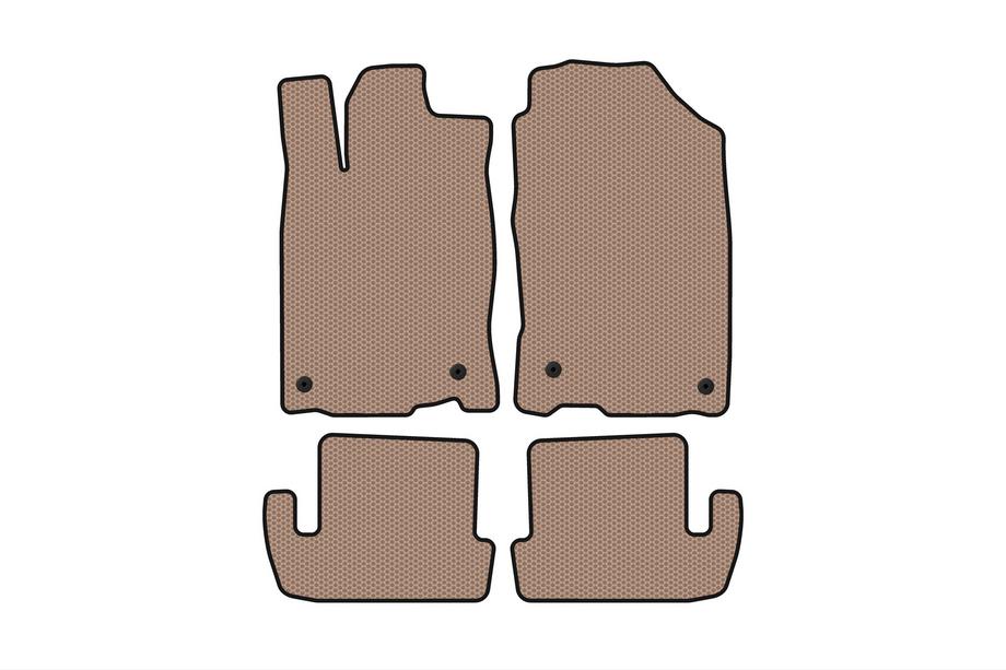 Honda CR-Z Rubber Floor Mats Carsuit (Beige) Image
