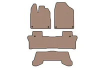 Honda Pilot 2015-2022 Rubber floor mats Carsuit (3 rows, beige) photo 1
