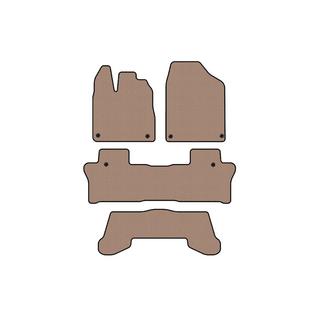 Rubber floor mats Carsuit (3 rows, beige) photo 1