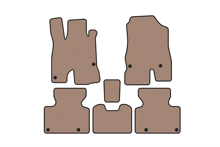 Honda Clarity 2016- Rubber Floor Mats Carsuit (Beige) Photo 1