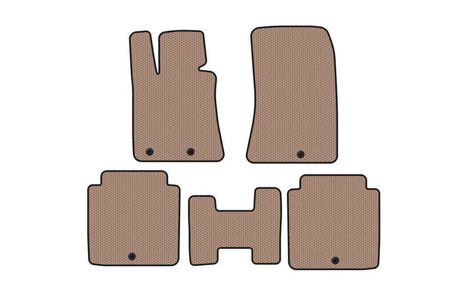 Hyundai Equus 2009-2016 Rubber Floor Mats Carsuit (Beige) Image
