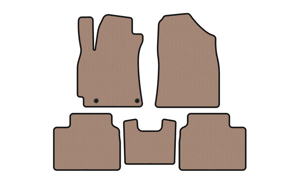Hyundai Elantra (CN7) 2020- Rubber floor mats Carsuit (SD, beige) Photo 1
