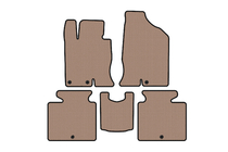Hyundai Grandeur 2011-2017 Rubber floor mats Carsuit (SD, Petrol, beige) photo 1