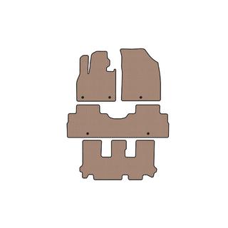 Rubber floor mats Carsuit (3 rows, 8-seater, beige) photo 1