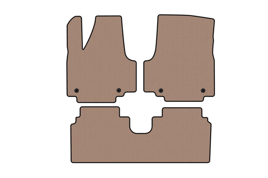 Hyundai Ioniq 5 2021- Rubber Floor Mats Carsuit (Electric, Beige) Image