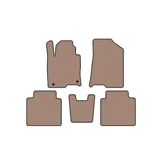 Rubber floor mats Carsuit (SD, beige)