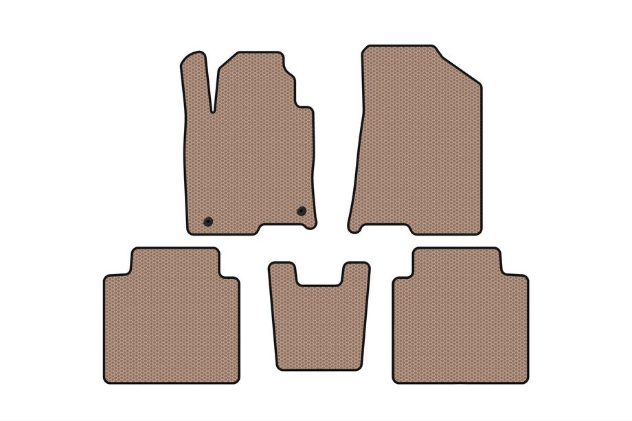 Hyundai Grandeur 2017- Rubber floor mats Carsuit (SD, beige) Image