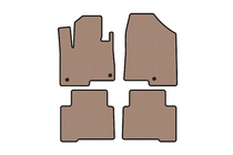 Hyundai Santa Fe 4 2018-2023 Rubber floor mats Carsuit (2 rows, for Grand, beige) photo 1