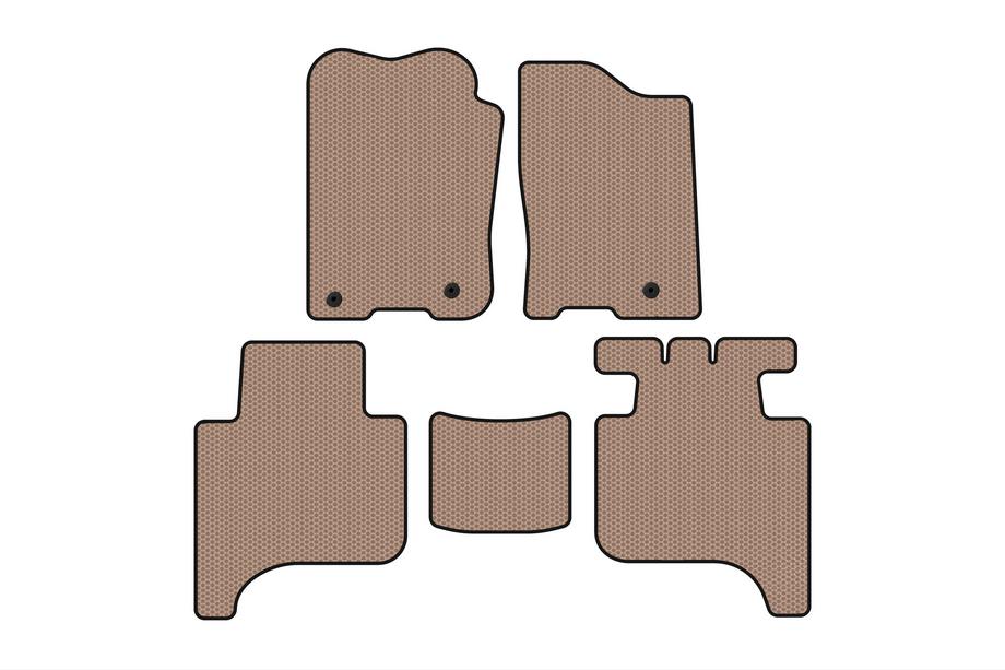 Infiniti QX56 2004-2010 Rubber floor mats Carsuit (2 rows, 2004-2008, beige) Photo 1
