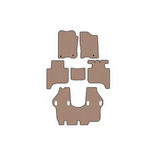 Rubber floor mats Carsuit (3 rows, 2004-2008, beige) Infiniti QX56 2004-2010 photo 1