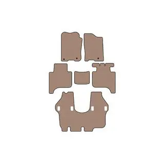 Rubber floor mats Carsuit (3 rows, 2004-2008, beige)
