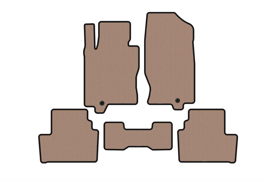 Infiniti G25/G35/37 (V36/CV36) 2006-2015 Rubber floor mats Carsuit (G35 S, Coupe, beige) Image