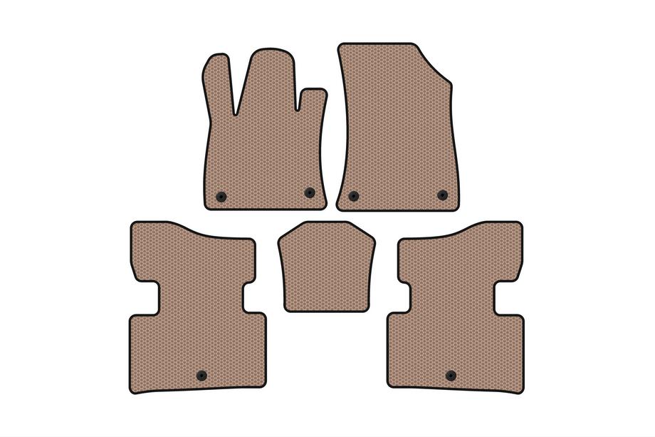 Infiniti QX50 2018- Rubber Floor Mats Carsuit (Beige) Image