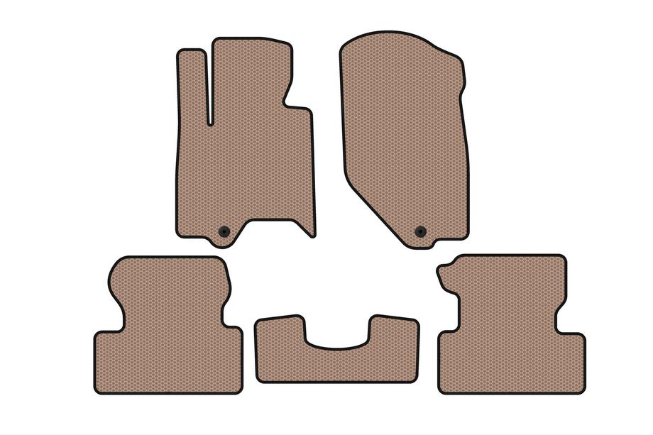 Infiniti QX50 2007-2013 Rubber Floor Mats Carsuit (Beige) Image