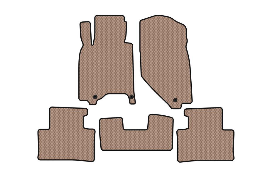 Infiniti G25/G35/37 (V36/CV36) 2006-2015 Rubber floor mats Carsuit (G37 X, SD, beige) Image