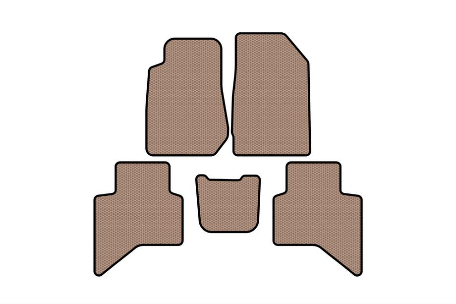 Isuzu D-Max 2019- Rubber Floor Mats Carsuit (Beige) Image