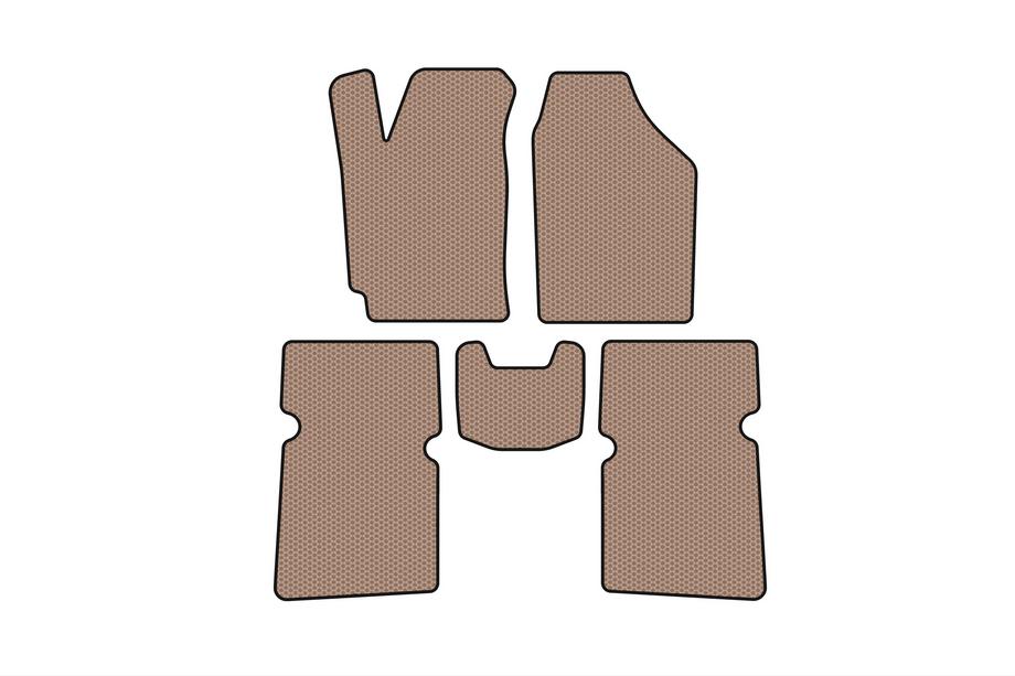 JAC J5 2011-2019 Rubber floor mats Carsuit (SD, beige) Photo 1