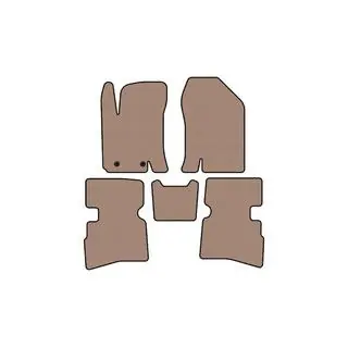 Rubber Floor Mats Carsuit (Beige)