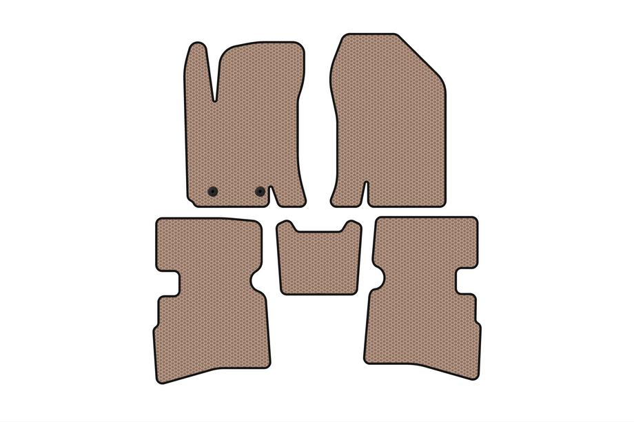 JAC S4 2018- Rubber Floor Mats Carsuit (Beige) Image