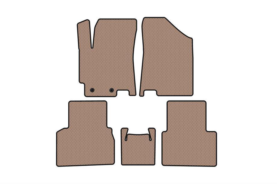 JAC J7 2018- Rubber Floor Mats Carsuit (Beige) Image