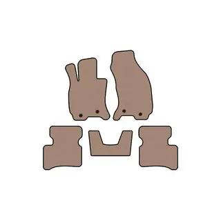 Rubber floor mats Carsuit (SD, Floor-mounted accelerator pedal, beige) photo 1