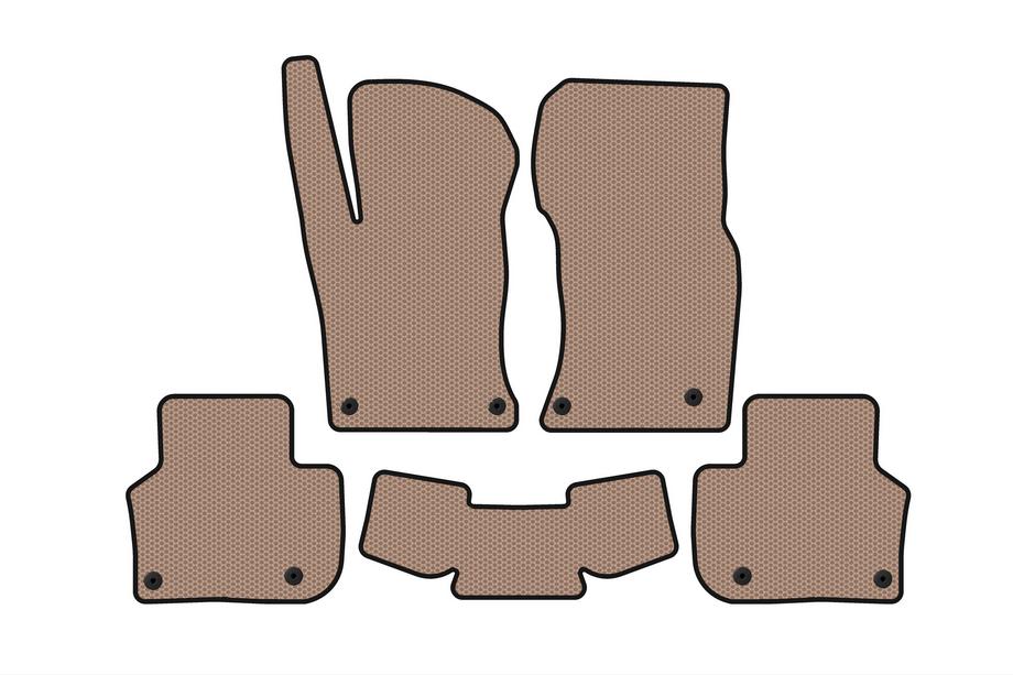Jaguar XF 2016- Rubber Floor Mats Carsuit (Beige) Image