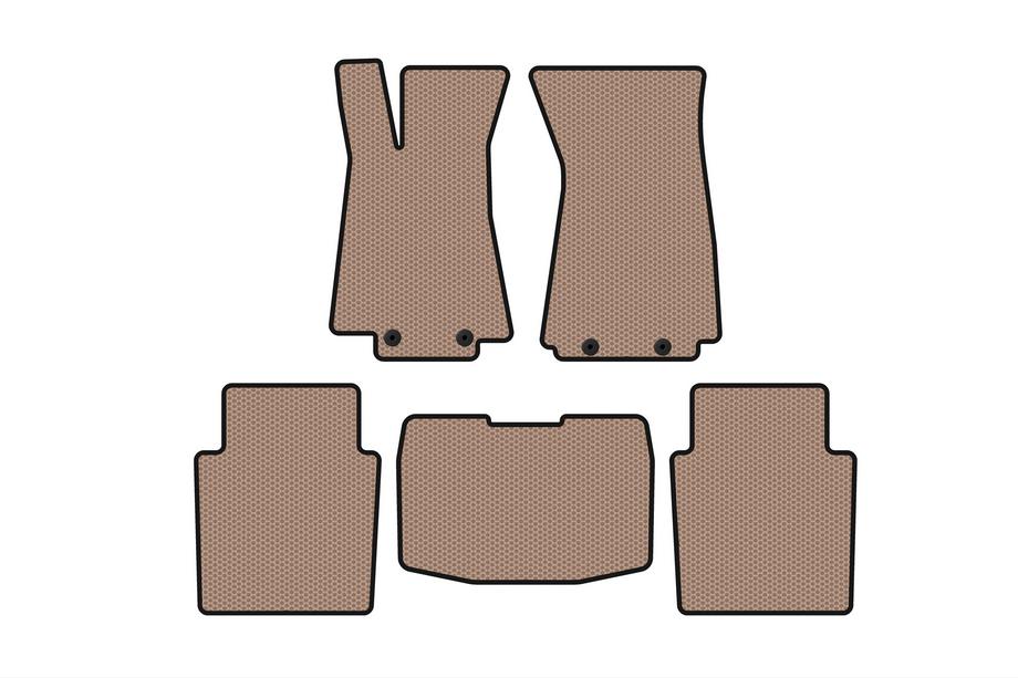 Jaguar XJ 2003-2009 Rubber floor mats Carsuit (SD, beige) Image