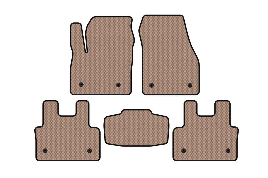 Jaguar E-Pace 2017-2024 Rubber Floor Mats Carsuit (Beige) Image