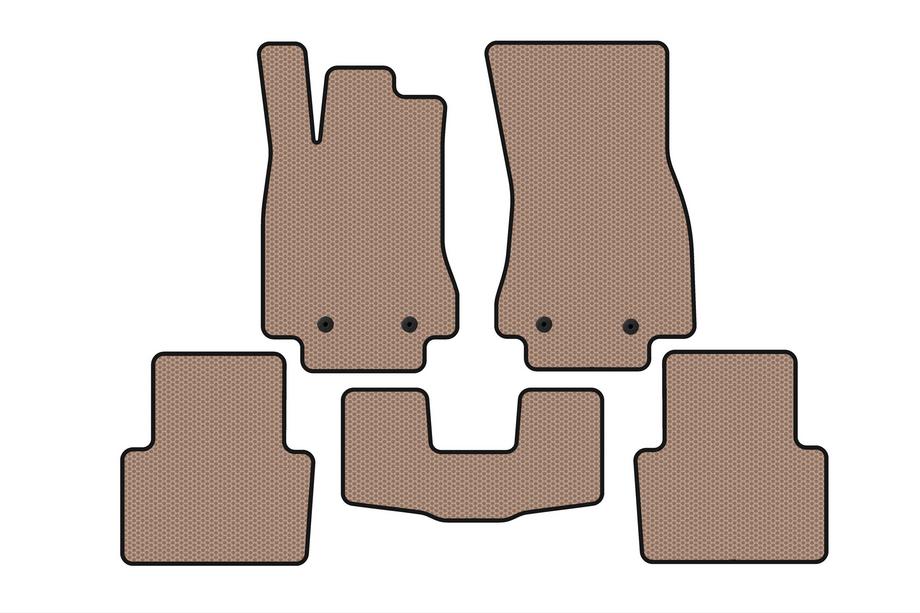 Jaguar XF 2009-2016 Rubber Floor Mats Carsuit (Beige) Image