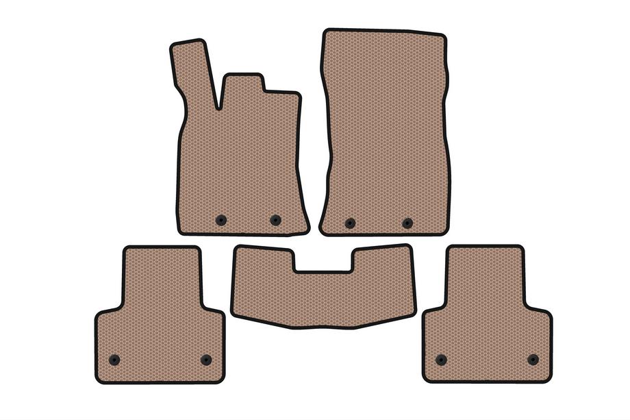 Jaguar XJ 2010- Rubber Floor Mats Carsuit (Short, Beige) Image