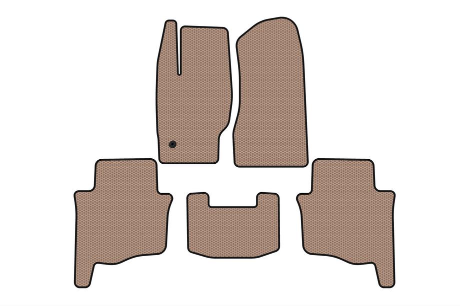 Jeep Grand Cherokee WK 2004-2010 Rubber Floor Mats Carsuit (Beige) Image