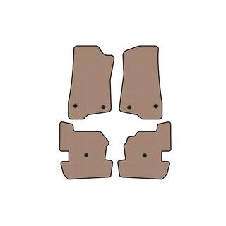 Rubber Floor Mats Carsuit (Beige) Jeep Wrangler 2018- photo 1